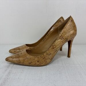 Lauren Ralph Lauren Women's Adena Heels Size‎ 7B Glazed Cork Pointed Toe EUC
